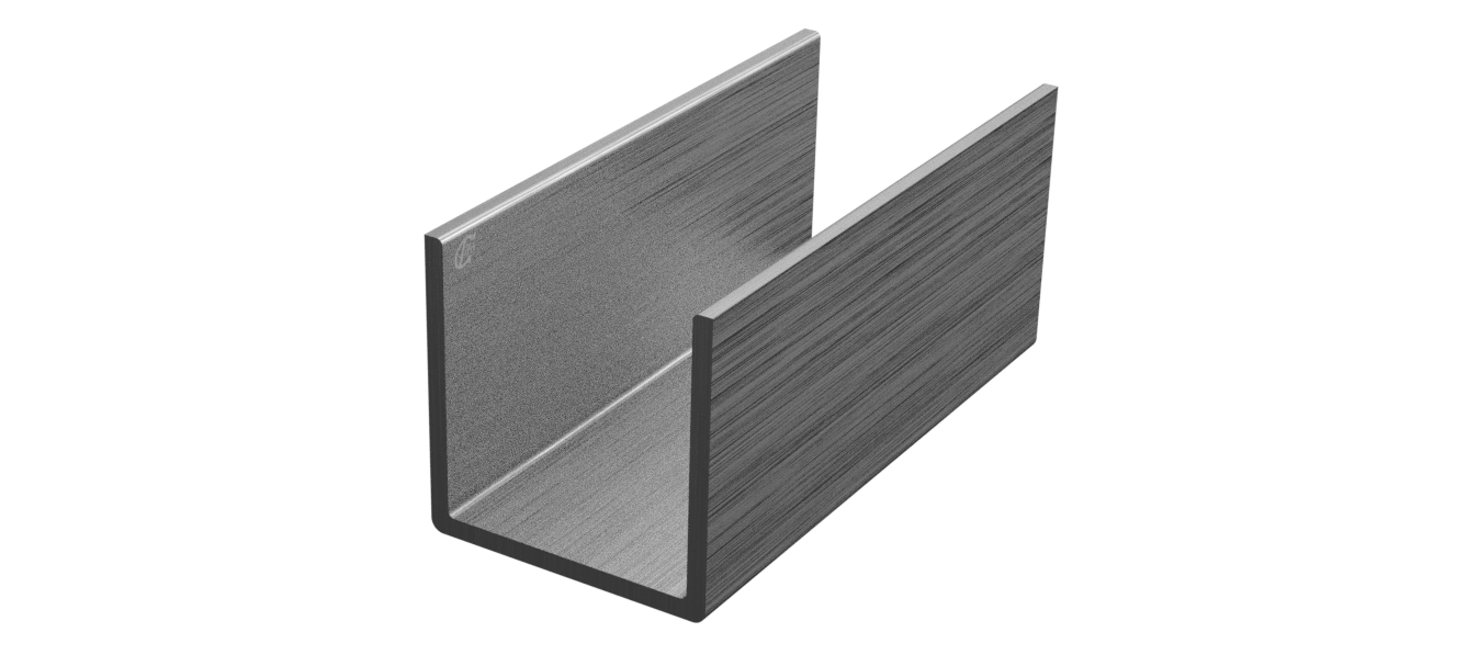 швеллер п-профиль из алюминия 45x45x3